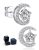 MomentWish Star and Moon Moissanite Earrings for Women