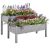 Yaheetech 47x41x30in Wooden Raised Garden Bed Horticulture Outdoor 2 Tiers Eleva