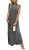 GRECERELLE Women’s Summer Casual Loose Beach Split Long Maxi Dress with Pockets