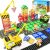 Magnetic Tiles with 2 Cranes, Magnetic Construction Toys STEM Building Toys