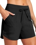 IUGA Womens 5″ Swim Board Shorts Stretchy High Waisted Beach Shorts for Women Qu