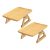 Regular Sofa Arm Table – Beige 2 Pack