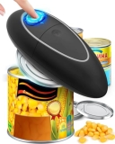 One Touch Electric Can Opener Fits All Can Sizes for Seniors with Arthritis