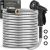 Garden Hose 50 FT, Metal Stainless Steel Water Hose with 10 Function Nozzles
