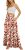 Yincro Women Flowy Maxi Skirt Summer Pleated High Waisted Casual Long Skirts wit