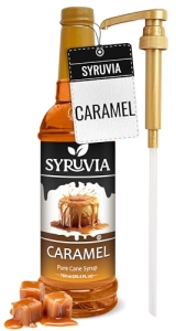 Syruvia Coffee Syrup, Caramel Flavored Syrup for Drinks