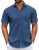 COOFANDY Men’s Short Sleeve Button Down Summer Casual Wrinkle Free Dress Shirt S