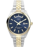 Timex Men’s Legacy 41mm Watch – Two-Tone Bracelet Blue Dial Two-Tone Case