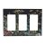 Tewujay Light Switch Cover Boho Wildflowers Herbs Floral 3 Gang Wall Plate Tripl