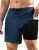 KBVOT Mens Swim Trunks with Compression Liner 7 inch Inseam 2 Pack Quick Dry Str