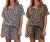 Ekouaer 2 Pack Womens Pajama Sets Short Sleeve Top with Shorts Soft Comfy Lounge
