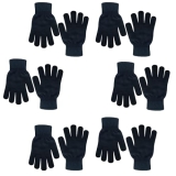 Winter Magic Knit Gloves – 6 Pairs
