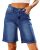 luvamia Bermuda Jean Shorts for Women High Waisted Trendy Stretchy Denim Shorts