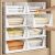 Pinkpum 5 Pack Stackable Plastic Storage Closet Organizers and Storage Bins Draw