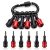 katerk 6pcs Red&Black Bit Holder with Carabiner Socket for Mens Gift