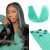 Lashey Seamless Clip in Hair Extensions Human Hair 4pcs 37g Green 16 Inch Straig