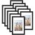 decorUhome 8×12 Picture Frame, Display Pictures 6×8 with Mat or 8×12 without Mat