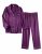 Ekouaer Satin Silk Pajamas for Women Button Down Long Sleeve PJs Set