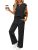 ANRABESS Two Piece Sets for Women Summer Sleeveless Sweatsuits Wide Leg Casual L