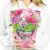 Airpark Pop Up Flower Cards, 3D Paper Flowers Bouquet Birthday Card 10’‘ with Bl