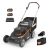 WORX Nitro Cordless Lawn Mower, 21″ Electric Mower for 1/2 Acre, Brushless Push
