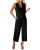 luvamia 2 Piece Outfit 2 Piece Work Outfits for Women 2 Pieces Set Black Going O