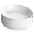 MALACASA 10″ Large Pasta Bowls, 56 OZ White Salad Bowls Soup Bowls, Porcelain Se