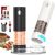 CIRCLE JOY Electric Salt and Pepper Grinder Set Rechargeable Salt and Pepper Mil