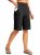 G Gradual Women’s Bermuda Shorts 12″ Knee Length with Pockets High Waisted Stret