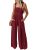 KIRUNDO Womens Jumpsuit 2026 Summer Casual Loose One Piece Overalls Smocked Slee