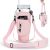 BULKITEM 30oz Water Bottle Carrier Bag with Phone Pocket for Pink Stanley 30 oz