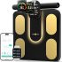 PRETTYGARDEN Womens Floral Short Sleeve Blouses,White Blue Flower,M