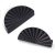 Yagman 2 Pack 3 Inch (76mm) Matte Black Cabinet Pulls Cup Flat Drawer Handles Ki