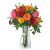 Der Rose 8″ Flower Vase Clear Glass Vase for Wedding Centerpiece Decor Gift