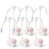 Mini Hair Brush Set of 6 – Foldable Travel Brushes for Hair in Assorted Colors