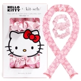 Hello Kitty x Kitsch Satin Heatless Hair Curler Set – Heatless Curls Overnight