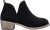 Vepose Women’s Wide Black Nubuck Perforated Low Heel Booties, Size 9.5, 912W