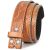 BELTROAD Western Belts for Men Women Cowboy Cowgirl Belt Straps Longhorn Bull Fl