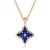 Fettero Gold Clover Necklace for Women Dainty 14K Gold Plated CZ Pendant Necklac
