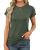 Memorose Women’s Short Sleeve T-Shirts Crew Neck Summer Stretchy Basic Tops