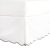 HIG Off White Chic King Bed Skirt – Easy Fit Scallop Edge Pleated Bedskirts