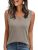 AUTOMET Tank Top Women Summer 2026 Casual Spring V Neck Sleeveless Tee Shirt Bas