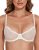 Wingslove Women’s Sexy 1/2 Cup Lace Bra Balconette Mesh Underwired Demi Shelf Br