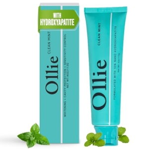 Ollie Fluoride Free 10% Nano Hydroxyapatite Toothpaste for Remineralizing Enamel