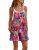 YESNO Women Summer Casual Loose Rompers Sleeveless Boho Floral Spaghetti Straps