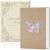 MINICAGIE Embroidered Fabric Journal for Women A5 Hardcover College Ruled Notebo