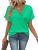 EyMuse T Shirts for Women Short Sleeve V Neck Basic Tees Fashion Dressy Tops Loo