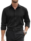 COOFANDY Mens Dress Shirts Wrinkle Free Long Sleeve Button Down Shirt Formal Bus