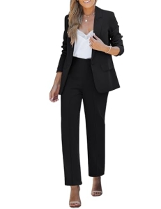 Luvamia Dressy Pants Sets – Women’s 2 Piece Outfits, Black, Fits Size 4/6