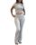 COPYLEAF Two Piece Lounge Sets for Women Fold Over Flare Pants Short Sleeve Crop